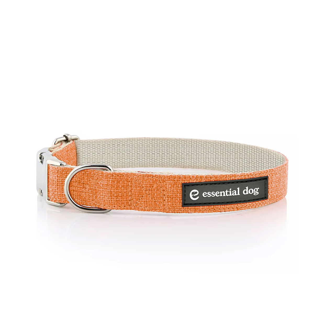Organic Hemp & Cotton Dog Collar - Orange Burst - immagine 2